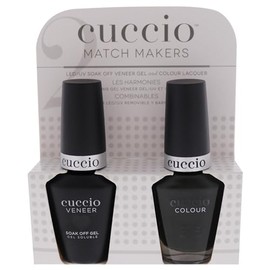 Cuccio Matchmaker - Colour Nail Lacquer & Veneer Gel Polish - For Manicures & Pedicures, Full Coverage - Long Lasting, High Shine - Cruelty, Formaldehyde & Toluene Free - 2 pc, Glasgow Nights - GREEN (I0098375)