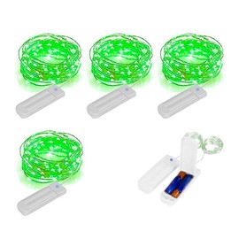 St.Patrick's Day Fairy String Lights, 8.2Ft 50 LED Fairy Lights with Timer, 8 Modes Battery Operated Fairy Lights, 4 Pack Mini Led String Lights for DIY Wedding Bedroom Mason Jar Christmas Decoration