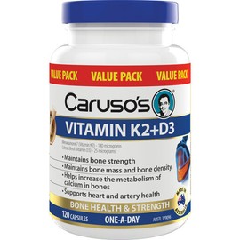 Caruso's Natural Health Vitamin K2 + D3 120 Capsules Value Pack
