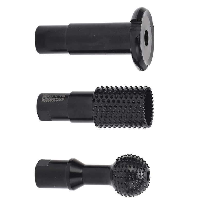3Pcs Rotary Burr Set M14 Rotary File Wood Carving Burrs