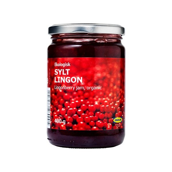 Ikea Food Ekologisk Sylt Lingon, Organic Lingonberry Jam 400 Gram