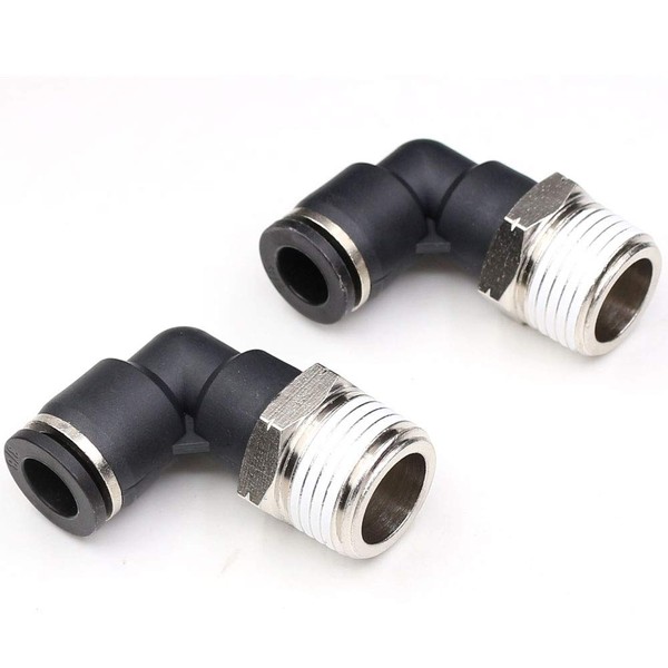 CEKER 1/4 NPT Push Connect Air Fittings - 5 Packs
