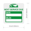 Oil Change Stickers Static Cling, MeshaKippa Green 60pcs Clear Oil