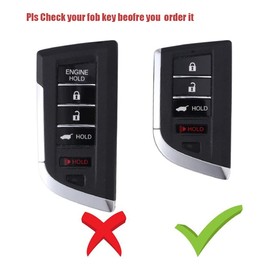 360 Degree TPU Protector Key Fob Cover Case fit for 2022 Acura MDX RDX Keyless Entry Remote Key Fob (Dark Purple)