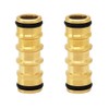 RecDec 2 Pack Garden Hose Quick Connect Fittings Coupler Male