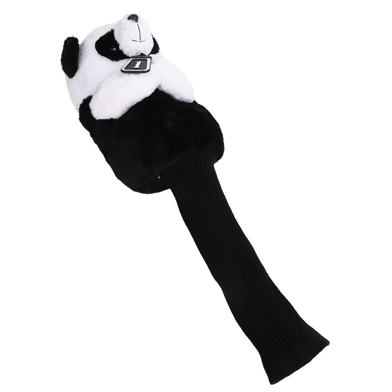 Golf Club Head Cover Plush Easy Cleaning Cute Panda Golf