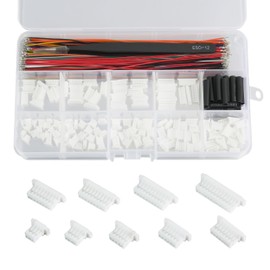Cermant JST SH1.0mm Connector and Pre-Crimped Silicone Cables Kit, 140 Connectors, 10 Colors, 150 Wires 28AWG 150mm,Tweezers