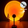 Fall Sunset Lamp Projector Light 180° Adjustable Sunset Mood Lamp,