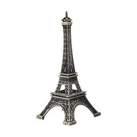 Emoshayoga Eiffel Tower Model - Antique Bronze Paris Eiffel Tower Statue, Vintage Alloy Model, Desktop Decoration, Eiffel Tower Statue Decoration (25 cm)