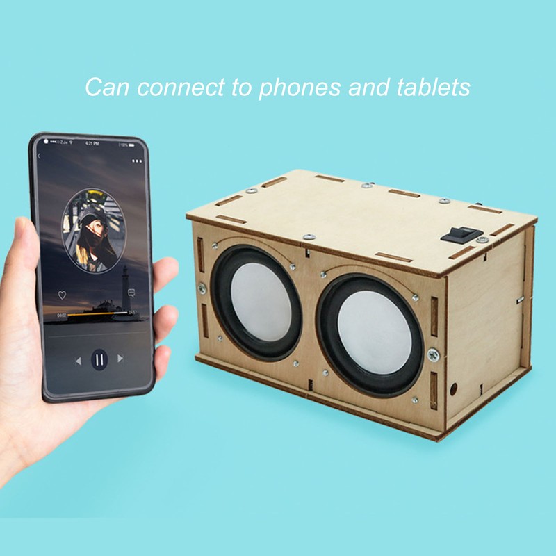 DIY Bluetooth Speaker Kit Stereo Surround Non Toxic Composite Wood