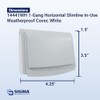 Sigma Engineered Solutions 14441WH 1-Gang Horizontal Slimline In-Use Weatherproof Cover,