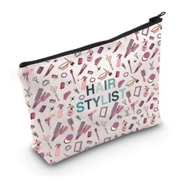 VAMSII Hair Stylist Hair Hustler Gift Hairdresser Gift Beautician Gift Zipper Pouch Makeup Bag (hair stylist bag)