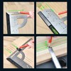 Woodworking Triangle Ruler 7in Dual Scale Square Angle Ruler Carpenter