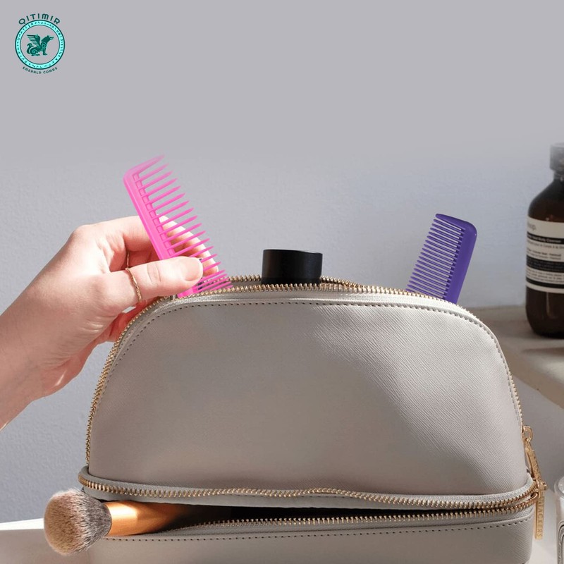 QITIMIR Colorful Hair Comb Set 6 Colors in Pack, Hair