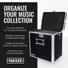 Vaultz Vinyl Record Storage Box - Locking 50 Album Holder
