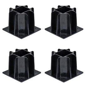 Tie Down Engineering Safety Guard Guardrail Base | Reusable Fall Protection Accessories| 4 Pack with Washers & Drill Bit