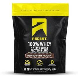 Ascent- 100 Proteína de Suero en Polvo Aislado de Proteína de Suero Post Entrenamiento, Cero Sabores Artificiales y Edulcorantes                      