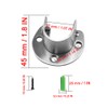4 Packs Stainless Steel Closet Rod Brackets, 1 Inch Heavy