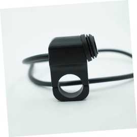 Zerodeko Motorcycle Turn Signal Switch Aluminum Alloy Handlebar Switch for Fog Light Headlight Fit for Motorbike Handlebar Black