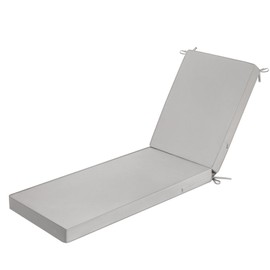 ROFIELTY Chaise Lounge Cushions, 72x21x3 inches, Lounge Chair Cushion with Non-Slip Bottom, Waterproof/Fade-Resistant/Removable, Suitable for Patio Pool/Beach Lounge Chair (Light Gray)