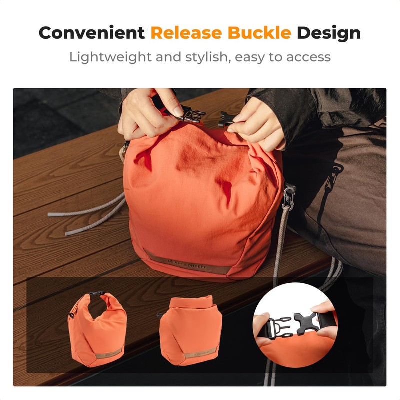 K&F Concept Camera Sling Bag Small Camera Compact Case, Lightweight