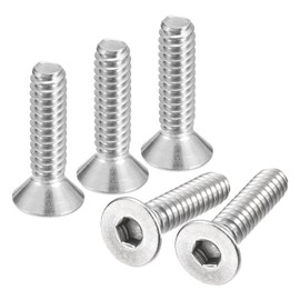 QUARKZMAN #10-24x3/4 Inch Flat Countersunk Socket Cap Screws 10 Pieces 304 Stainless Steel Hexagonal Socket Flat Head Screws Full Thread Countersunk Bolts