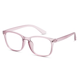 Gaoye Blue Light Blocking Glasses - Fashion Square Fake Eyeglasses, Anti UV Ray Computer Gaming Glasses, Blue Blockers Glasses for Women/Men (Transparent Brown)