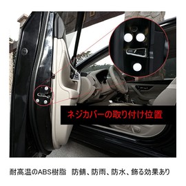 [Set of 12 White Color] Subaru Forester SK9/SKE December 2018 ~/Subaru Levorg VN5 Series VM4 VMG Series 2014.6 ~ Rust Prevention Screw Cover Door Screw Cover Protective Cap Screw Concealed Screw