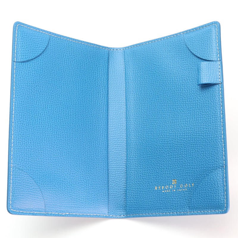 [Reboot Golf] Genuine Leather Scorecard Holder Horizontal, Italy: Blue