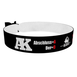 ADHS Abschlussklasse Stoffarmband - 3er Set - Wasserfestes Satinarmband - Erinnerungsarmband für Schüler - Abschlussgeschenk & Motivationsarmband - Unisex Armband für Gemeinschaft