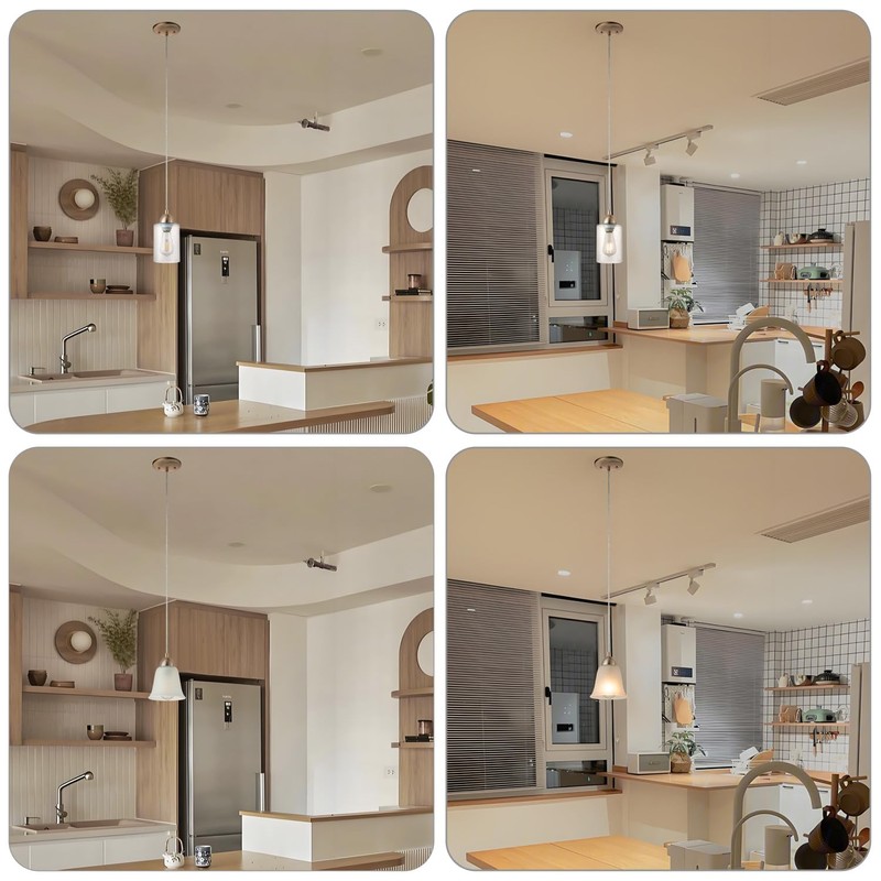 Champagne Bronze Pendant Light Fixture Kit, Small Pendant Lights Kitchen