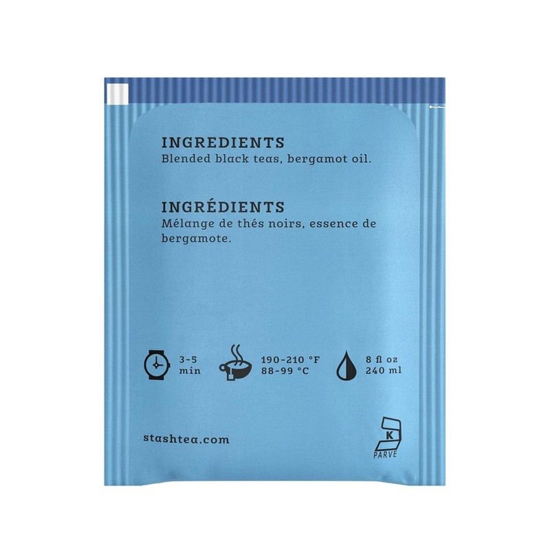 Stash Double Bergamot Earl Grey Black Tea, Tea bags, 18