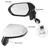 X AUTOHAUX Door Mirror Assembly Left Driver Side for Toyota