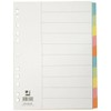 Divisori colorati Q-Connect con indice scrivibile formato A4 in cartoncino