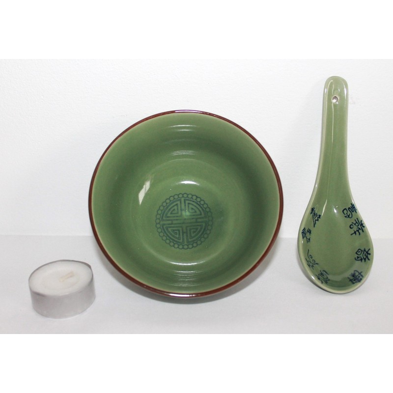 AAF Nommel® Small Celadon Green Matcha Rice Bowl with Matching