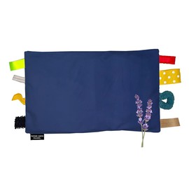 Mother Earth Pillows Weighted Sensory Lap Pad with Flax Seeds, 1.5 lbs, Soothe Herbal Blend - Velvet Royal Blue