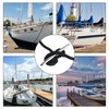 8 Inch 316 Stainless Steel Boat Cleats, Open Base Dock