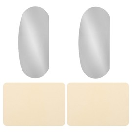 YOKIVE 2Pcs Steel Pottery Tools, Serrated Scraper Clay Ribs 3.94" x 1.99" Stainless Steel Sculpture Modeling Cutter Ceramic Tools with 2 Beige Chamois Cloth