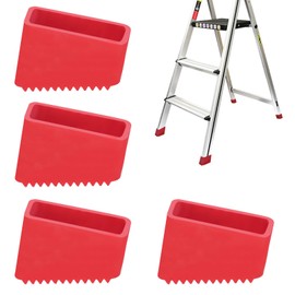bssmmai Rubber Feet for Ladders, Rubber Ladder Feet, Pack of 4, 50 x 20 mm, Ladder Feet Replacement Universal, Replacement Feet for Ladders, Non-Slip Ladder Foot Cover for Home Workers, Folding Ladder