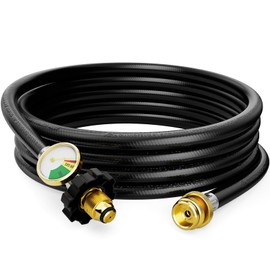CALPOSE F273704 Propane Heater Hose, 12FT Propane Hose with POL Fitting for Mr.Heater Buddy Portable Buddy, Big Buddy Heaters, Blackstone Griddle, Coleman Camping Stove and More 1lb Appliances