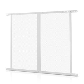 28.5 X 31.5 Inch RV Screen Door Protector Easy Install Aluminum Alloy Grille Breathable Protective Mesh Exterior AccessorySize: Size H28.5xW31.5 inch, Color: White Color