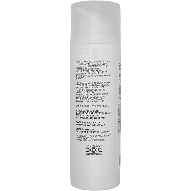 Gel Limpiador Hidratante Para Párpados Y Pestañas, Miel De Manuka