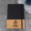eBuyGB Notepad Engraved Black A5 Notebook-1971 This Queen was Born