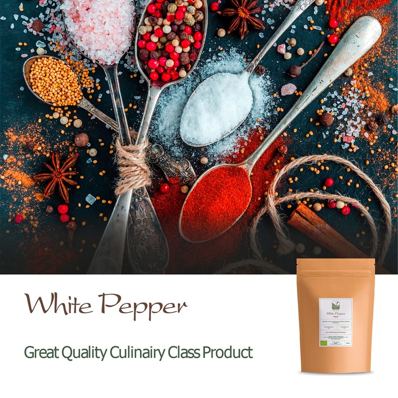 White Pepper Peppercorns Whole - White Peppercorn Spice 100g
