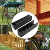 ZUDKSUY 4Pcs Concealed Wood Post Connector Brackets, 2'' x 8''