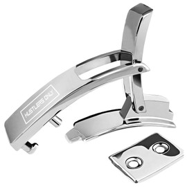 Hustlers Only Premium Lever Replacement Belt Buckle for Powerlifting Belts Heavy Duty Metal Lever Buckle Compatible with Standard Belts Elevate Your Powerlifting Experience (Glacier Silver)