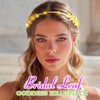 JEAIRTS Light Up Leaf Headband Gold Led Greek Goddess Hair
