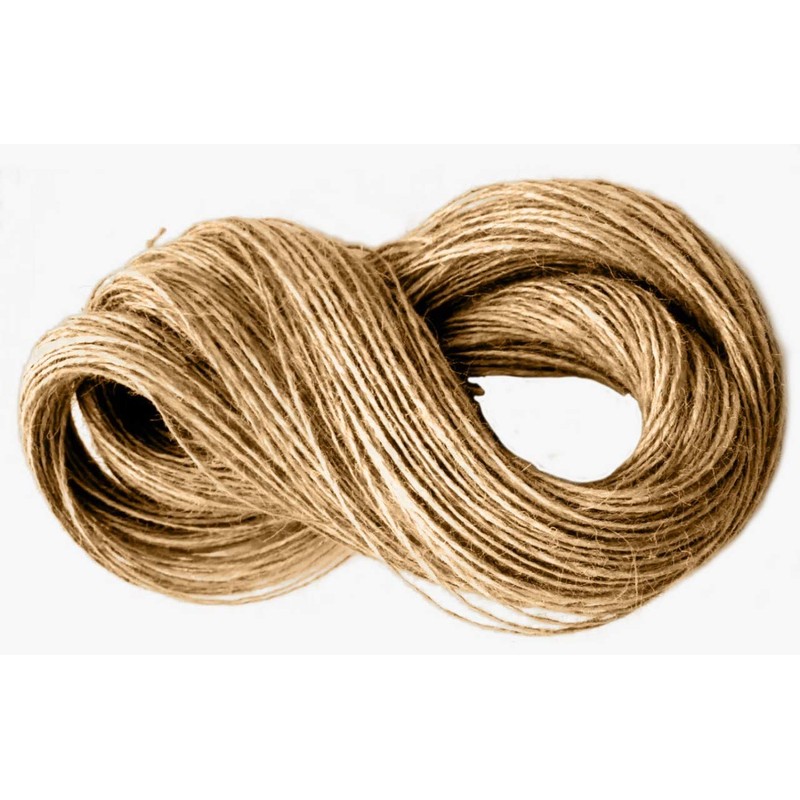 100m-2ply Jute Twine Sisal String Soft Natural Brown Burlap Hessian