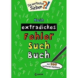 Mein extradickes Fehler-Such-Buch (grün): Mit 300 verflixten Fehlern - Rätsel- und Beschäftigungsbuch für Kinder ab 5 Jahre (Die verflixten Sieben)