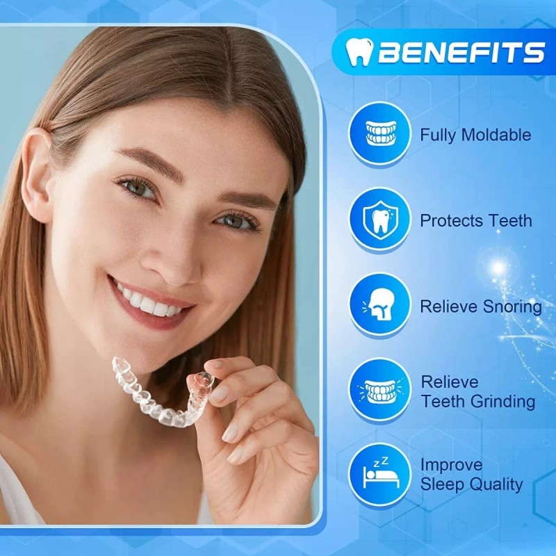 Freds Set 4 Guarda Dental Moldeable Desgaste Bucal Anti Bruxismo